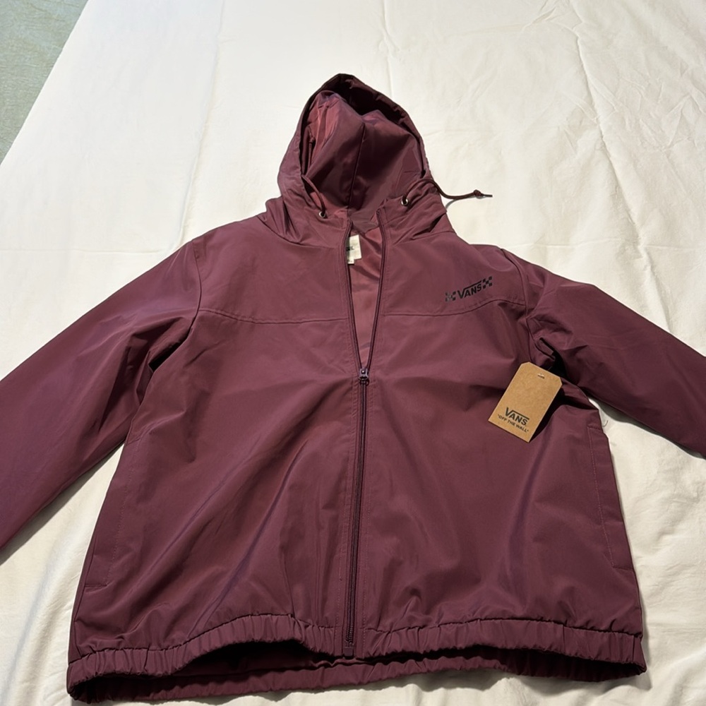 Lightweight Purple Vans jacket NWT